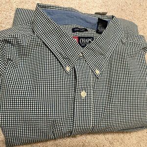 Chaps Easy Care Men's Long Sleeve button down shirt 3XB